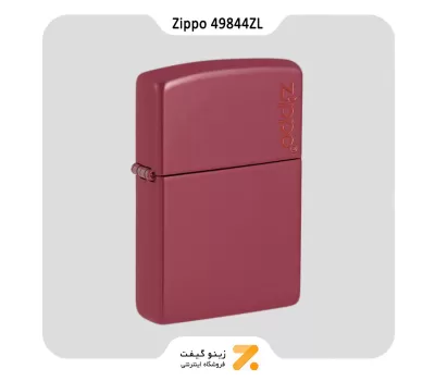 فندک زیپو طرح قرمز آجری مدل 49844 زد ال-​​Zippo Lighter 49844ZL RED BRICK ZIPPO LOGO