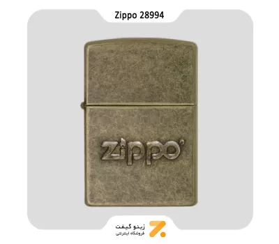فندک زیپو طرح لوگو زیپو مدل 28994-​Zippo Lighter 28994 201FB ZIPPO STAMP