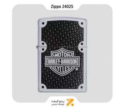 فندک زیپو طرح لوگو هارلی دیویدسون مدل 24025-​Zippo Lighter 24025-205 HD CARBON FIBER