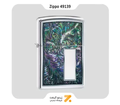 فندک زیپو طرح گلهای رنگارنگ مدل 49139-Zippo Lighter ​49139-250 COLORFUL VENETIAN DESIG