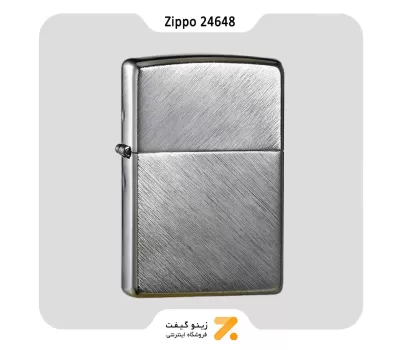 فندک زیپو مدل 24648-​Zippo Lighter 24648 REG HERRINGBONE SWEEP