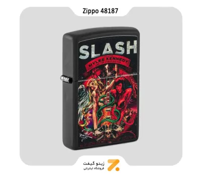 فندک زیپو مدل 48187 طرح کاور آلبوم اسلش-Zippo Lighter 48187 Slash Design
