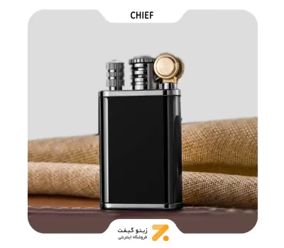 فندک کبریتی و چخماقی مشکی چیف-Chief Lighter SN-LIHN-2104-85