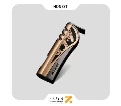 فندک گازی بژ هانست مدل 2201-64-​Honest Lighter SN-LIHN-2201-64