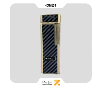 فندک گازی طلایی هانست مدل 2201-16-​Honest Lighter SN-LIHN-2201-16