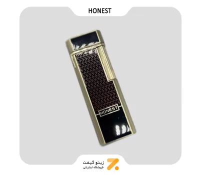 فندک گازی طلایی هانست مدل 2201-17-​Honest Lighter SN-LIHN-2201-17