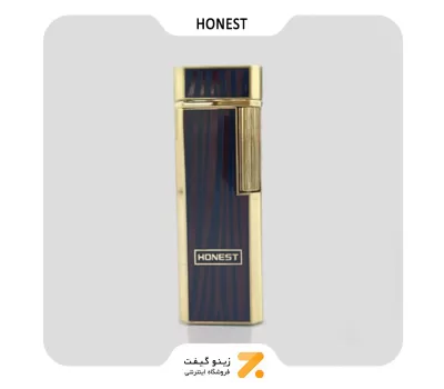فندک گازی طلایی هانست مدل 2201-18-​Honest Lighter SN-LIHN-2201-18