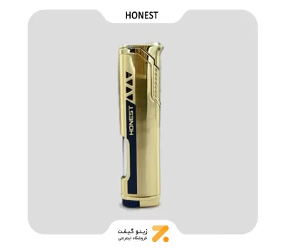 فندک گازی طلایی هانست مدل 2201-34-​Honest Lighter SN-LIHN-2201-34