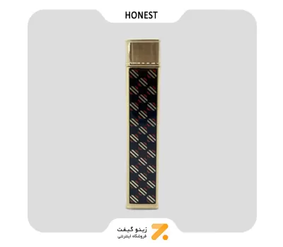 فندک گازی طلایی هانست مدل 2201-49-Honest Lighter SN-LIHN-2201-49