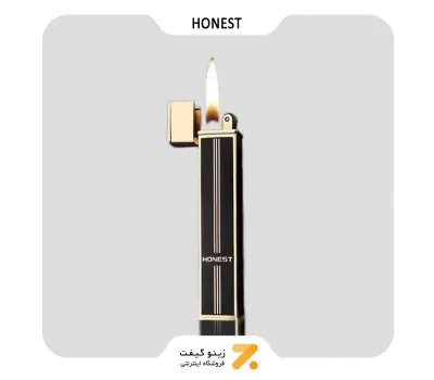 فندک گازی طلایی هانست مدل 2201-50-Honest Lighter SN-LIHN-2201-50
