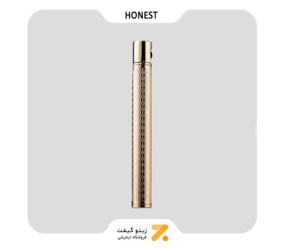 فندک گازی طلایی هانست مدل مدادی-​​Honest Lighter Golden Cigarette Shaped-Slim