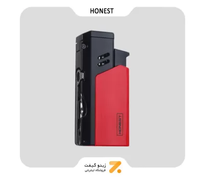 فندک گازی قرمز هانست مدل 2201-61-Honest Lighter ​SN-LIHN-2201-61