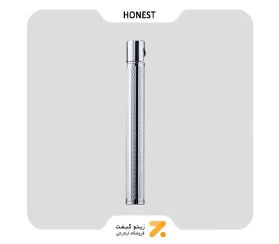 فندک گازی نقره ای هانست مدل مدادی-​Honest Lighter Silver- Cigarette Shaped Slim