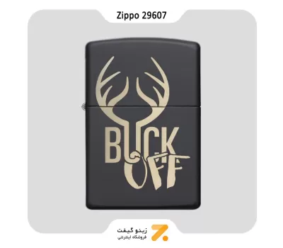 ​Zippo Lighter 29607 218 BUCK OFF فندک بنزینی زیپو مشکی مدل 29607