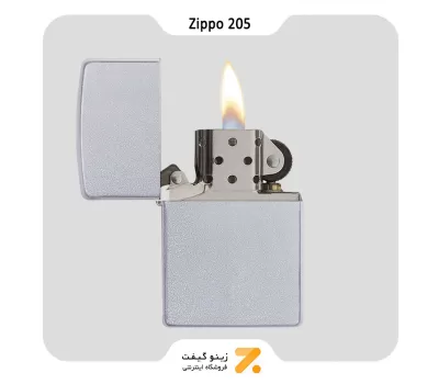 205 فندک بنزینی زیپو مدل-Zippo Lighter 205 SATIN CHROME