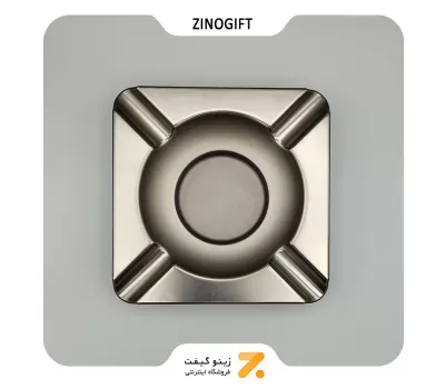 زیر سیگاری برگ جیفنگ نقره ای کروم مدل اس ان-26-JIFENG CIGAR ASHTRAY SN-ASJI-2101-26