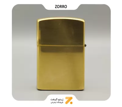 فندک بنزینی زورو صدفی طرح مشبک مدل 2202-43-​Zorro Lighter SN-LIZO-2202-43