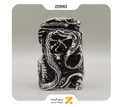 فندک بنزینی زورو طرح اژدها مدل 2202-203-​Zorro Lighter SN-LIZO-2202-203