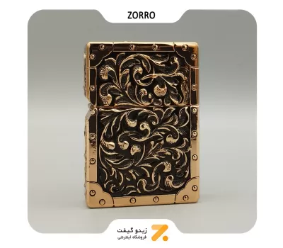فندک بنزینی زورو طرح گل مدل 2202-212-​Zorro Lighter SN-LIZO-2202-212