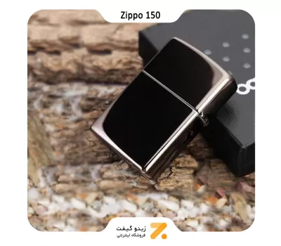 فندک بنزینی زیپو بلک آیس زیپو مدل 150-Zippo Lighter 150 Black Ice