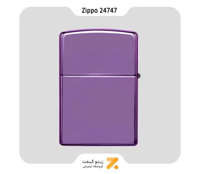 فندک بنزینی زیپو بنفش براق مدل 24747-Zippo Lighter 24747  ABYSS-High Polish Purple