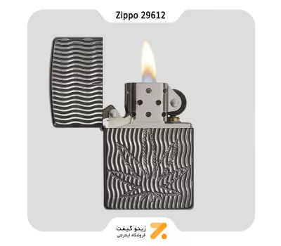 فندک بنزینی زیپو طرح برگ مدل 29612-Zippo Lighter ​29612 24095 LEAF DESIGN
