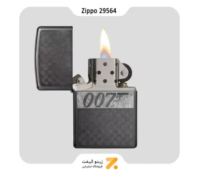 فندک بنزینی زیپو طرح جمیزباند مدل 29564-Zippo Lighter 29564 28378 REG ICED JAMES BOND