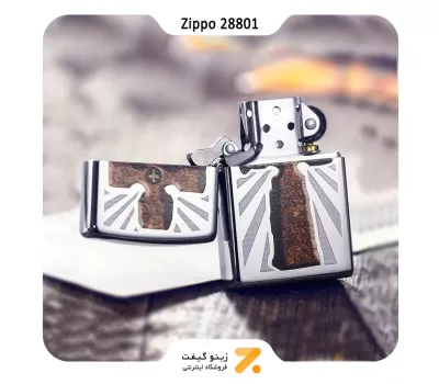 فندک بنزینی زیپو طرح صلیب مدل 28801-Zippo Lighter ​28801 250 CROSS