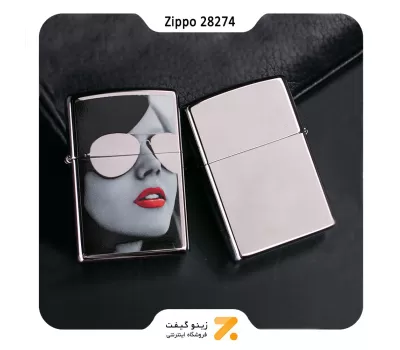 فندک بنزینی زیپو طرح عینک دودی مدل 28274-Zippo Lighter 28274-000009 250 BS SUNGLASSES