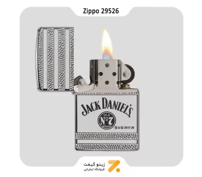 فندک بنزینی زیپو طرح لوگو جک دنیلز مدل 29526-​Zippo Lighter ​167 29526 JACK DANIELS