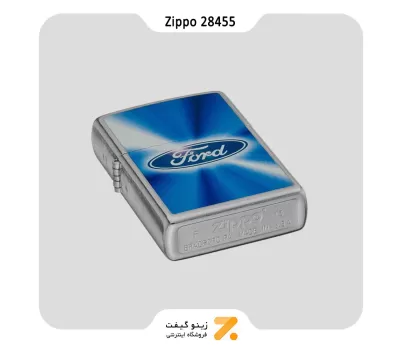 فندک بنزینی زیپو طرح لوگو فورد مدل 28455-Zippo Lighter 28455 207 FORD