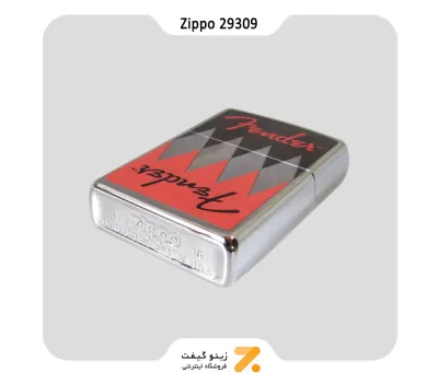 فندک بنزینی زیپو طرح لوگو کمپانی فندر مدل 29309-​Zippo Lighter 29309 250 FENDER
