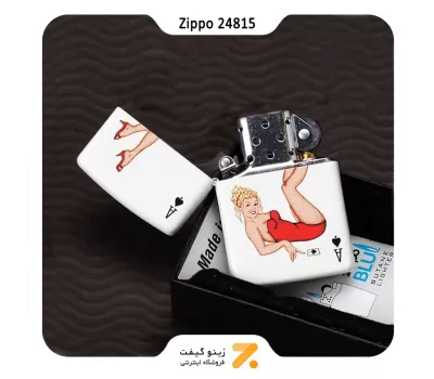 فندک بنزینی زیپو طرح لیدی آس پیک مدل 24815-Zippo Lighter ​24815 214 Lady Ace