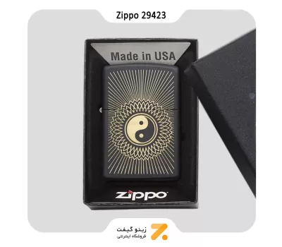 فندک بنزینی زیپو طرح یین و یانگ مدل 29423-​Zippo Lighter 29423 218 YIN YANG 2