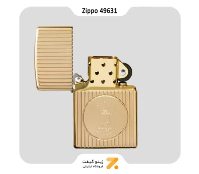فندک بنزینی زیپو لیمیتد ادیشن سال 2021 مدل 49631-Zippo Lighter 49631 Founder's Day 2021 Gold Plated Edition Collectible