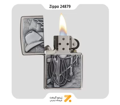 فندک بنزینی زیپو مدل 24879 طرح برجسته کابوی-Zippo Lighter 24879-000009 200-RESTING COWBOY 24879