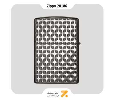 فندک بنزینی زیپو مدل 28186 طرح برجسته ستاره-Zippo Lighter ​28186-000009 24095 ENGINE TURN STAR