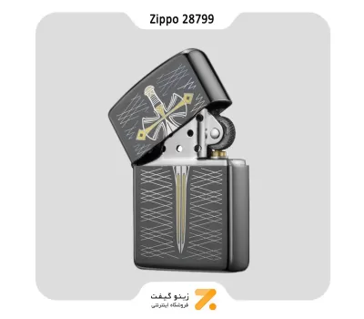 فندک بنزینی زیپو مدل 28799 طرح خنجر-Zippo Lighter 28799 24756 DAGGER