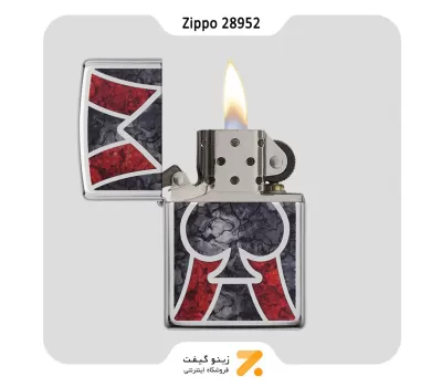 فندک بنزینی زیپو مدل 28952 طرح آس پیک-​Zippo Lighter 28952 250 ACE