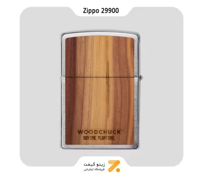 فندک بنزینی زیپو مدل 29900 طرح با روکش چوب طبیعی-Zippo Lighter 29900 200 WOODCHUCK CEDAR