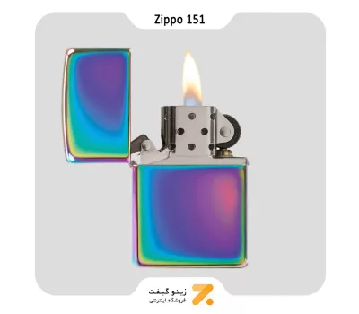 فندک بنزینی زیپو هفت رنگ مدل 151-Zippo Lighter 151-SPECTRUM