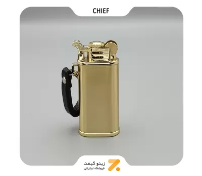 فندک بنزینی چیف طلایی مدل 2201-131-​Chief Lighter SN-LICH-2201-131