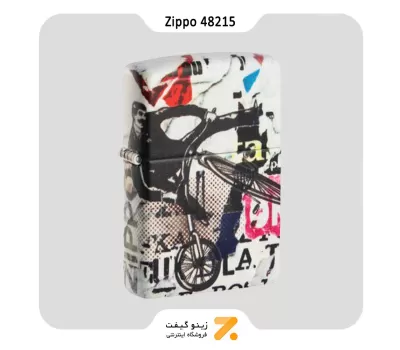 فندک زیپو 540 رنگ مدل 48215 طرح دوچرخه سوار-Zippo Lighter 48215 Pop Art Design