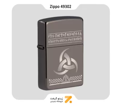 فندک زیپو بلک آیس طرح اودین مدل 49302-Zippo Lighter 49302 150 ODIN DESIGN
