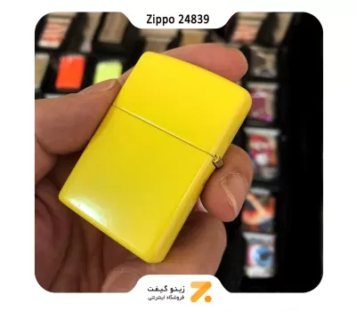 فندک زیپو زرد لیمویی مدل 24839-Zippo Lighter 24839 LEMON MATTE LTR
