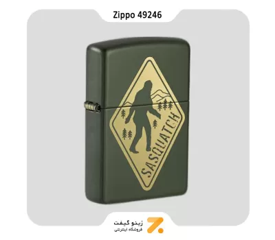 فندک زیپو سبز مدل 49246 طرح ساسکواچ-Zippo Lighter 49246 221 SASQUATCH DESIGN
