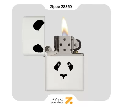 فندک زیپو سفید طرح پاندا مدل 28860-​​Zippo Lighter 28860 214 PANDA