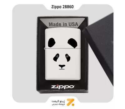 فندک زیپو سفید طرح پاندا مدل 28860-​​Zippo Lighter 28860 214 PANDA