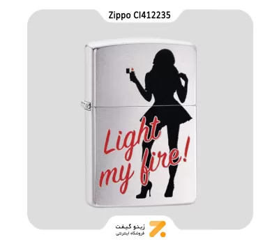 فندک زیپو سی آی 412235 طرح لیدی-Zippo Lighter 200 CI412235 LIGHT MY FIRE