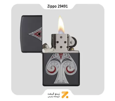فندک زیپو طرح آس پیک مدل 29491-Zippo Lighter 29491-218SPADE EMBLEM